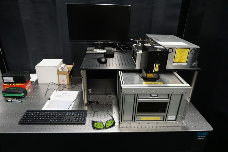 Laser scanning system for nanocolloid synthesis